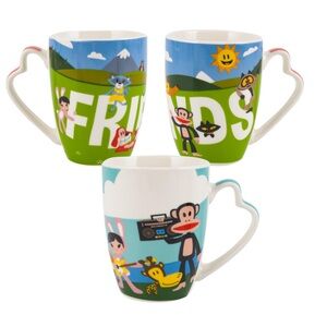 New Y2K Paul Frank Mug- Paul Frank Friends Print Ceramic Mug